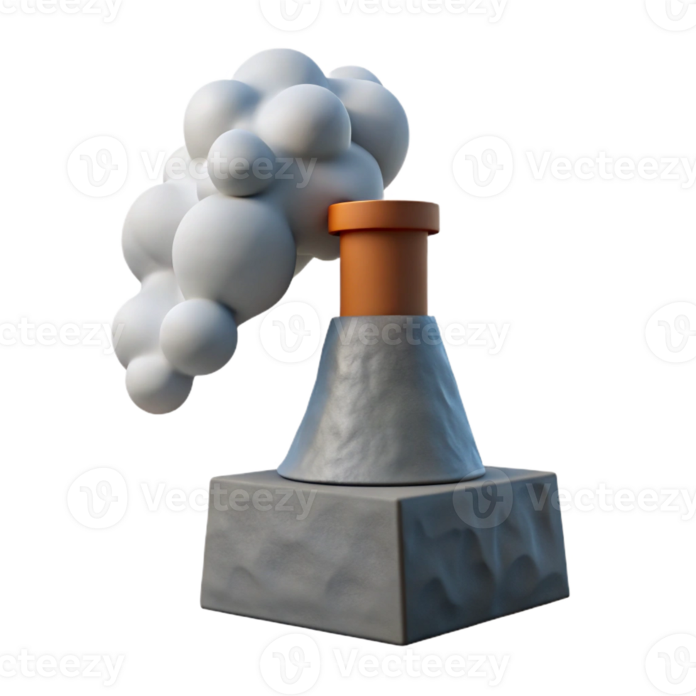 serene minimalist Translucent Smoke Trail Rising From Concrete Chimney Cutout high resolution png