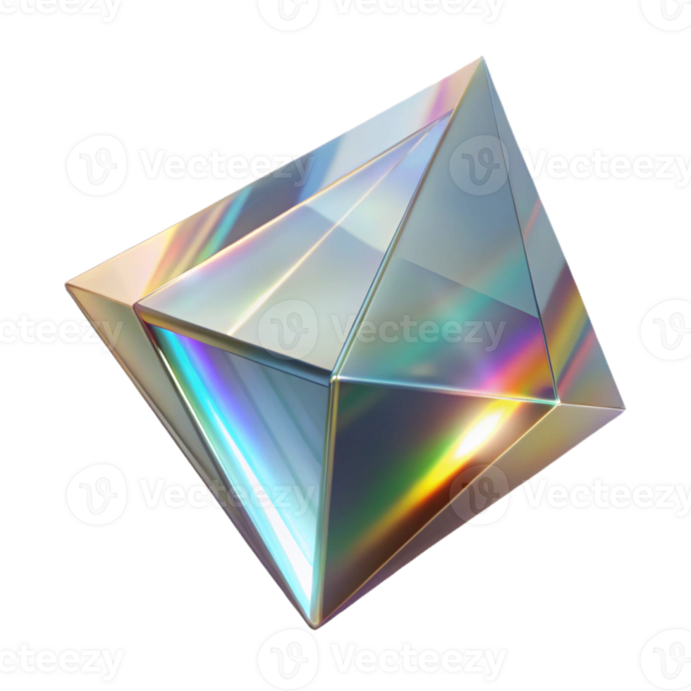 elegant modern Transparent Light Ray Refracting Through Glass Prism Cutout detailed png