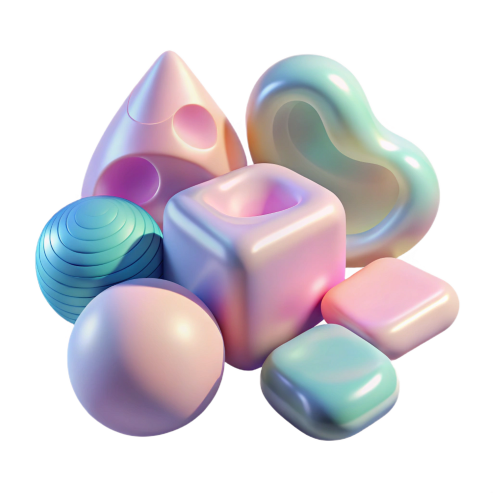 dramatic abstract Transparent Shapes Isolated Dreamlike Soft Edges high quality png