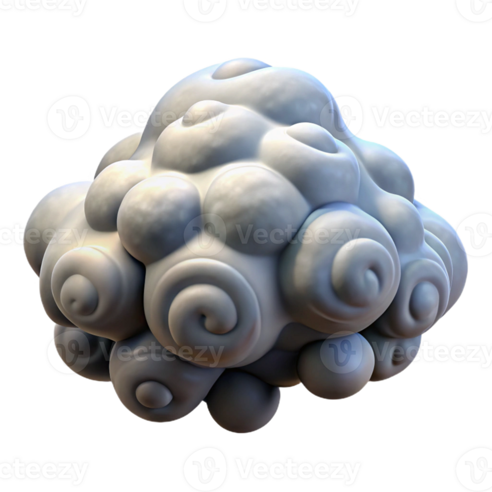 elegant abstract Turbulent Sky Isolated with Dynamic Cloud Formations png