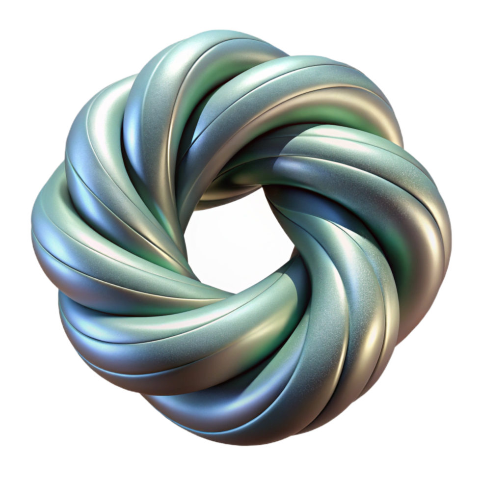 wonderful creative Twisted Ribbon Depth Illusion Isolated exclusive png