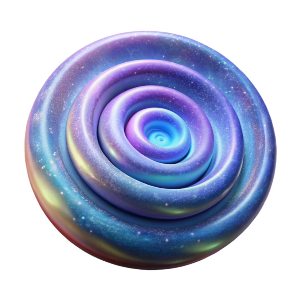 wonderful modern Vibrant Spiral Galaxy Isolated with Transparent Background genuine png