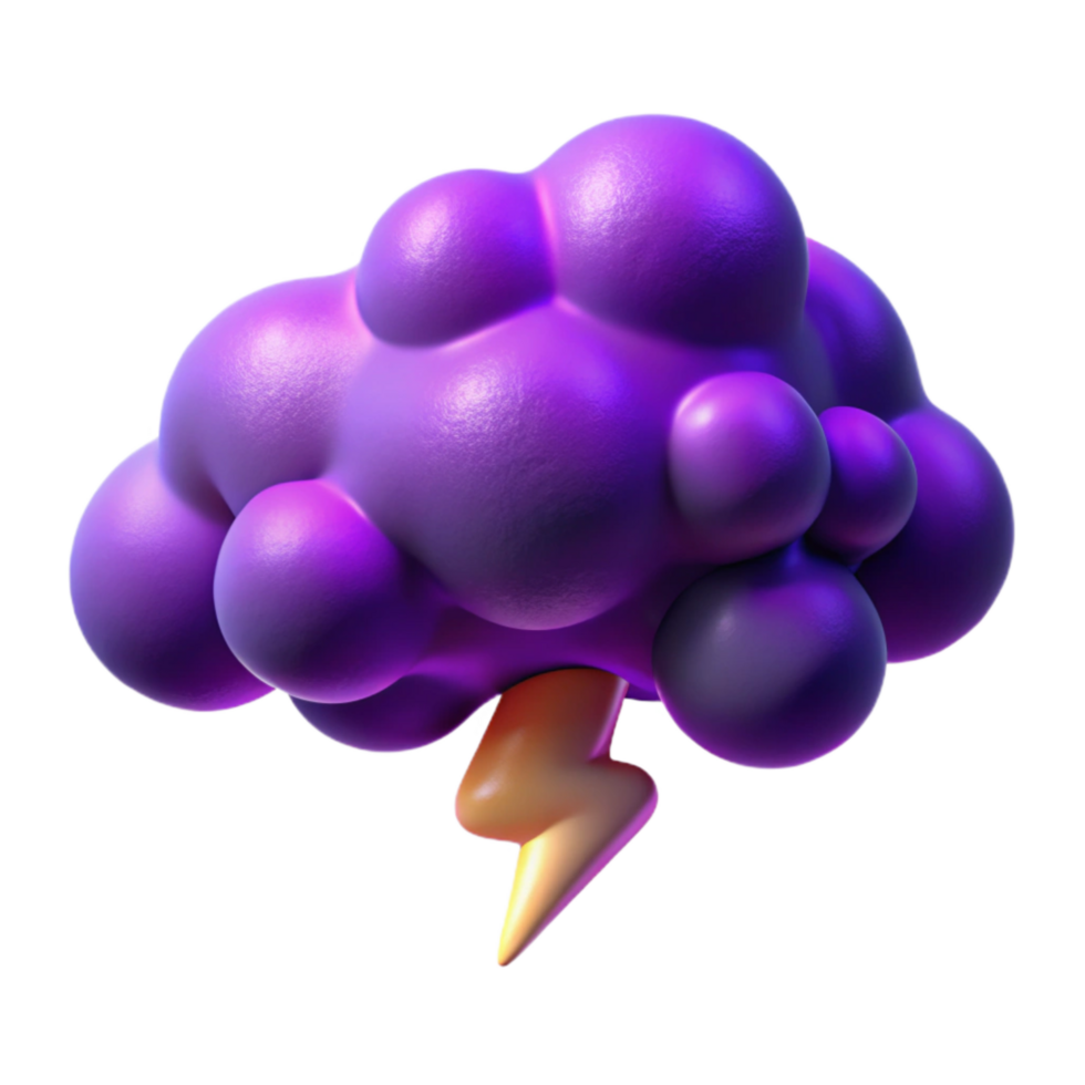 beautiful minimalist Violent Stormy Sky Cutout with Intense Purple Hues high resolution png