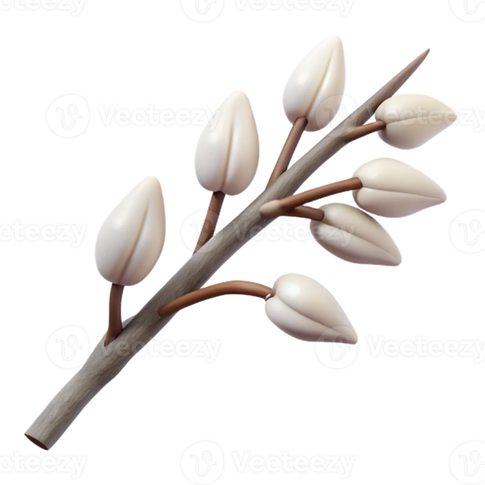 magnificent artistic Whispering Willow Branch Cutout Transparent Background genuine png