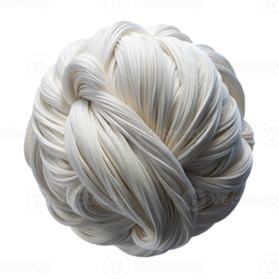 dramatic abstract White Gossamer Threads Cutout on Transparent Background Close Up detailed png