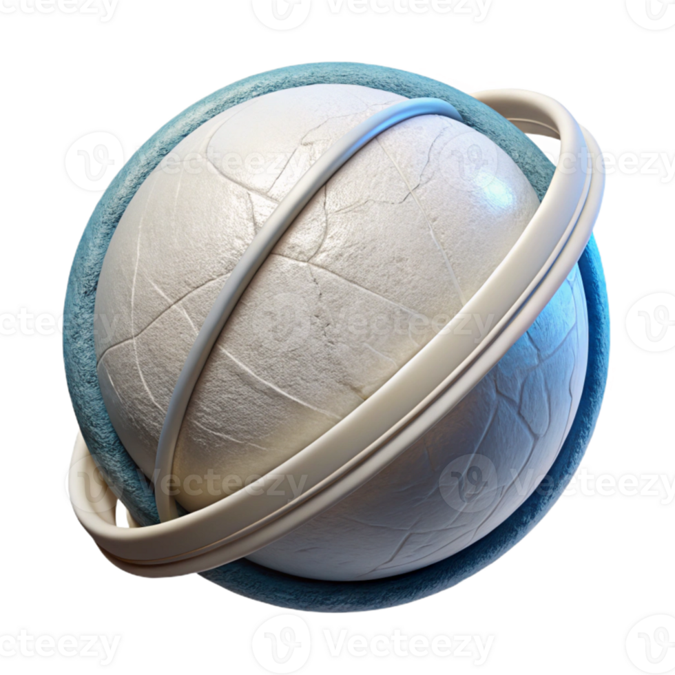 beautiful rustic White Sphere Orbiting a Central Point Transparent Background high resolution png
