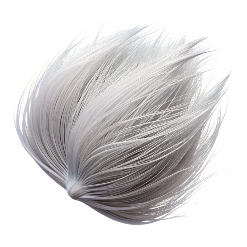 extraordinary abstract Wispy Gossamer Strands Isolated on Transparent Background Side View genuine png