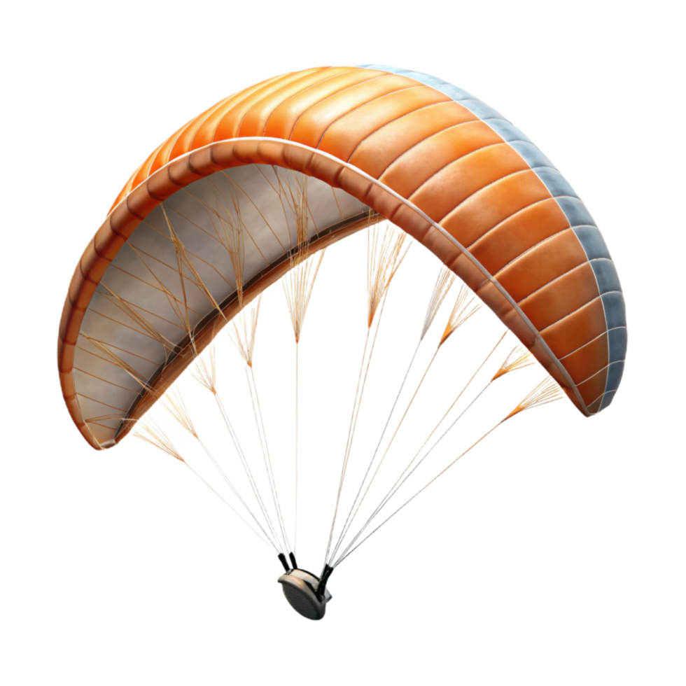 elegant traditional Zephyr Zone Paraglider Silhouette Transparent Background exclusive png