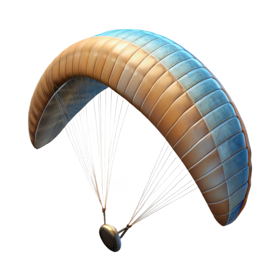 dramatic traditional Zephyr Zone Paraglider Silhouette Transparent Background high quality png