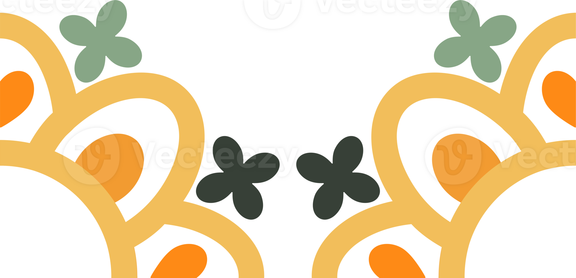 Colorful Petals form in Simple Form png