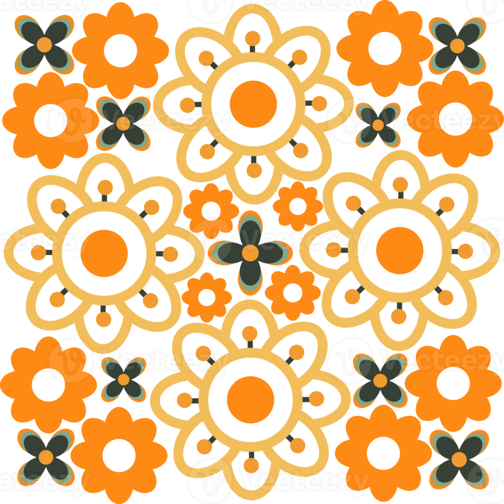 Delicate Petals in Bold Modern Lines png