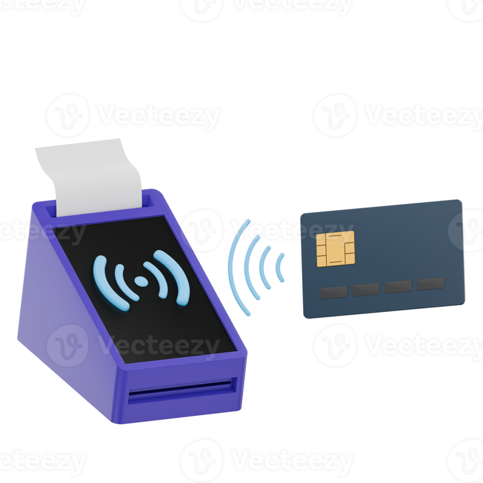3D Tap to Pay Contactless Payment Icon for Fintech Transactions png