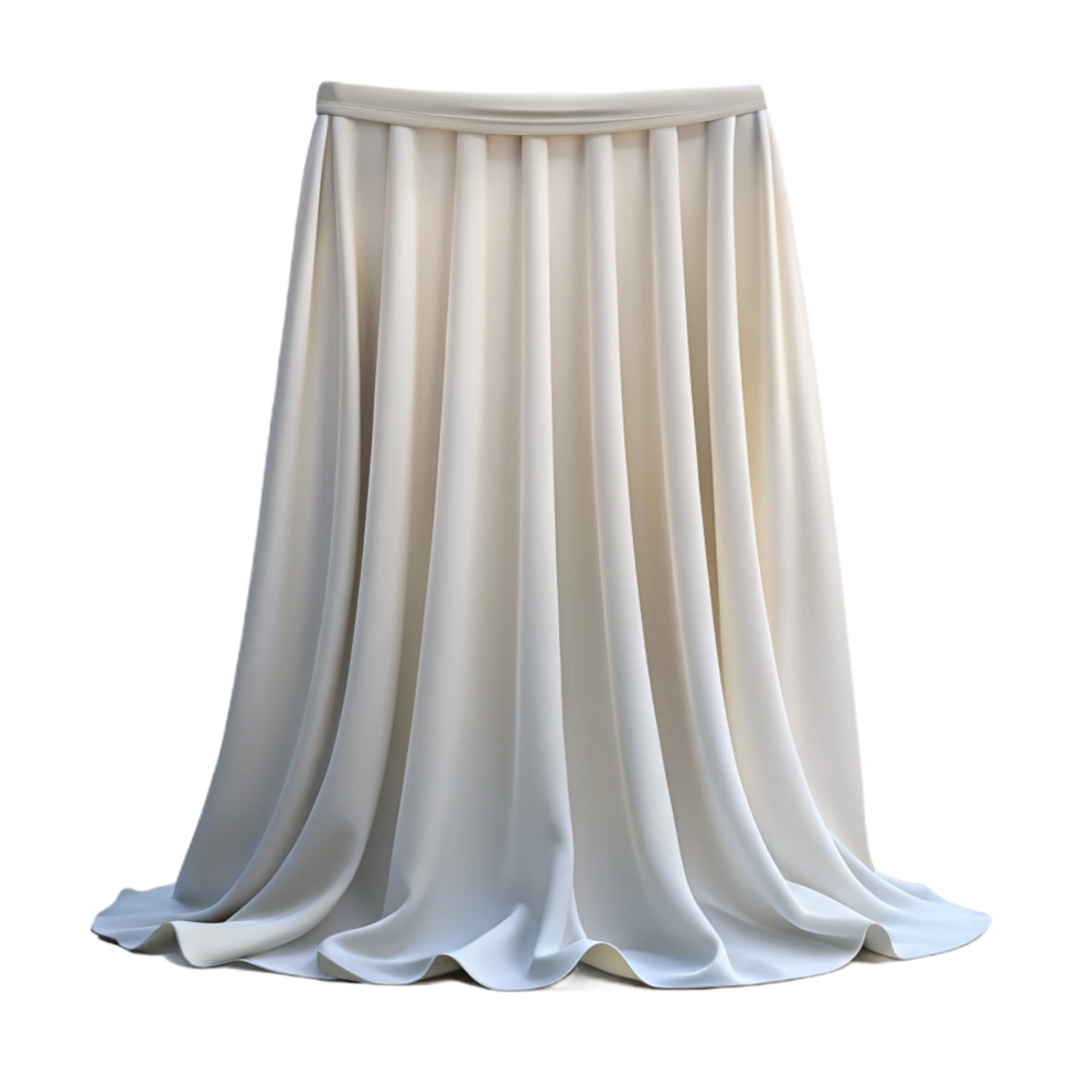 romantic sumptuous Sheer curtain, white, delicate fabric, backlighting, front view, isolateon transparent background,high-resolution product photography luxury png
