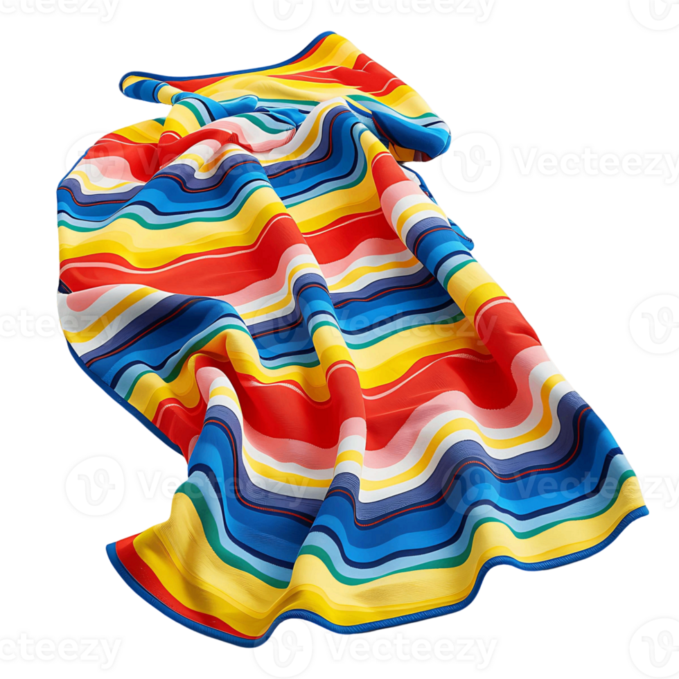 Textile with Bold Colorful Stripes png