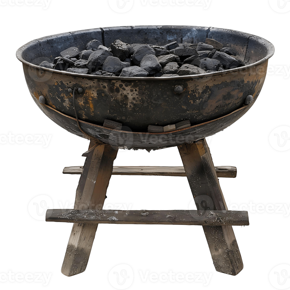 Charcoal Ready for Grilling Session png