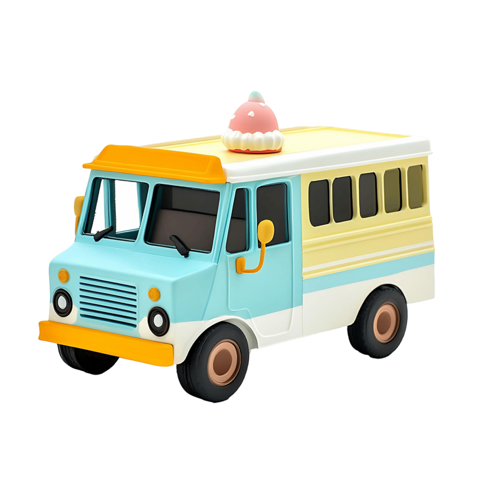 Cute Food Truck Toy png