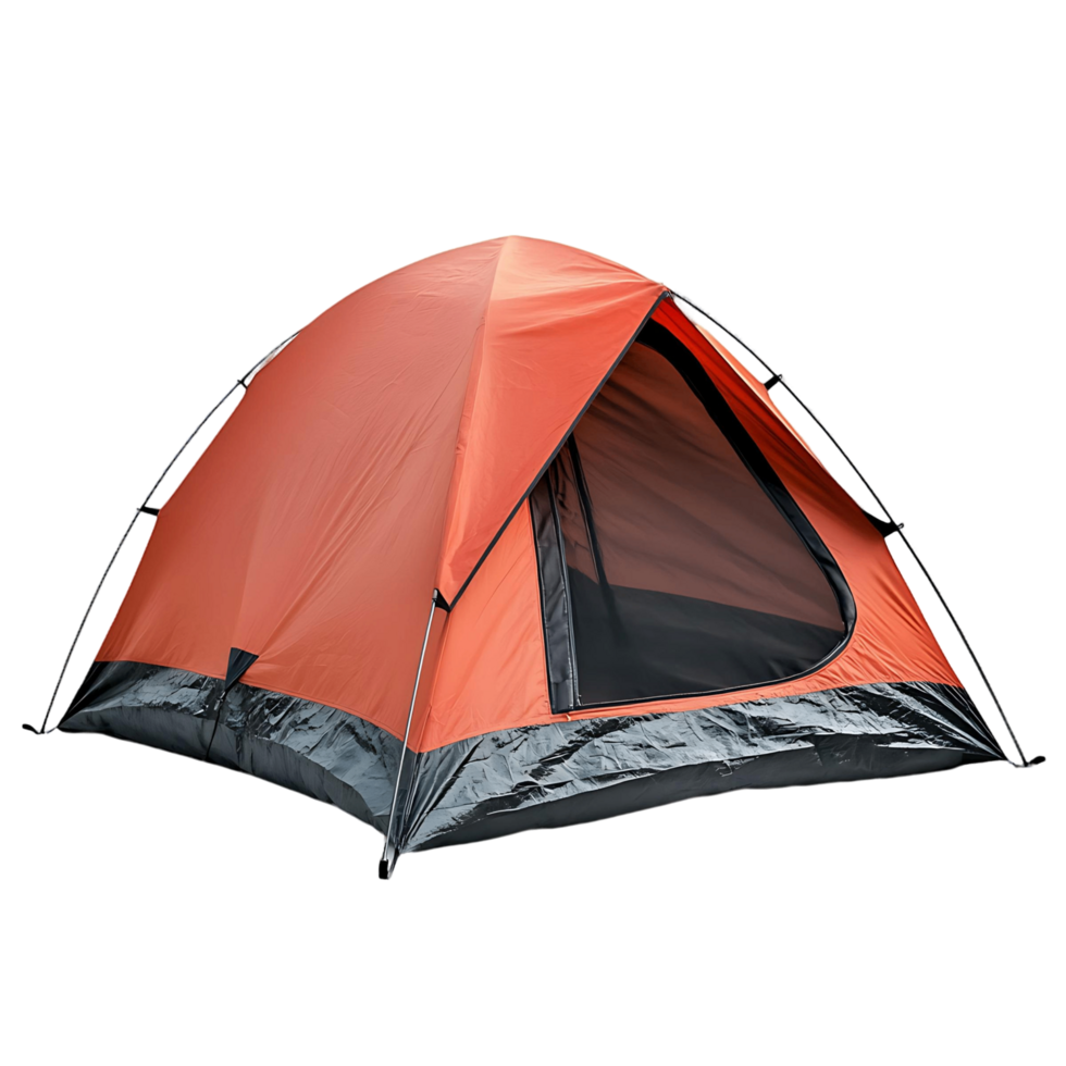 Orange Tent on transparent png