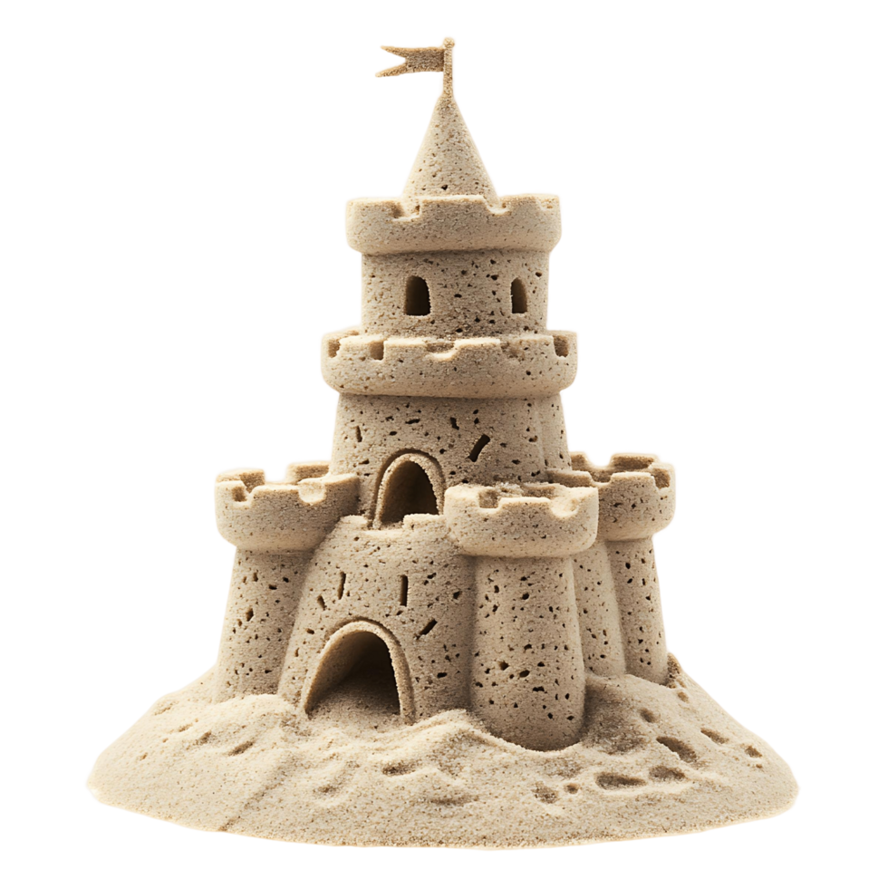 Sandcastle Architecture on transparent png