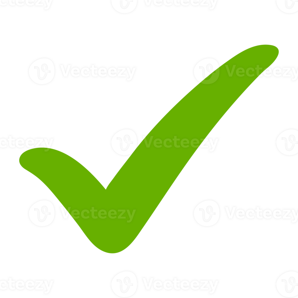Check Mark Icon. Flat illustration element png