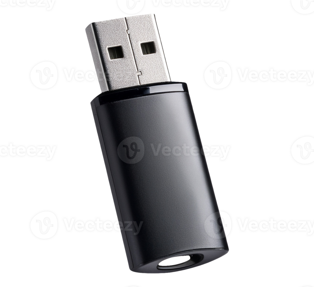 Usb flash memory isolated on transparent background png