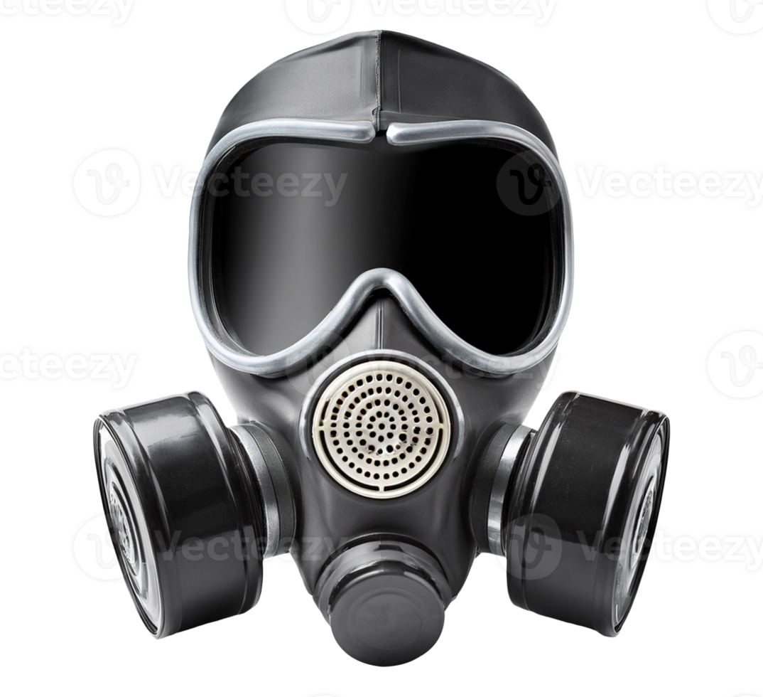 Black Gas Mask for Protection png