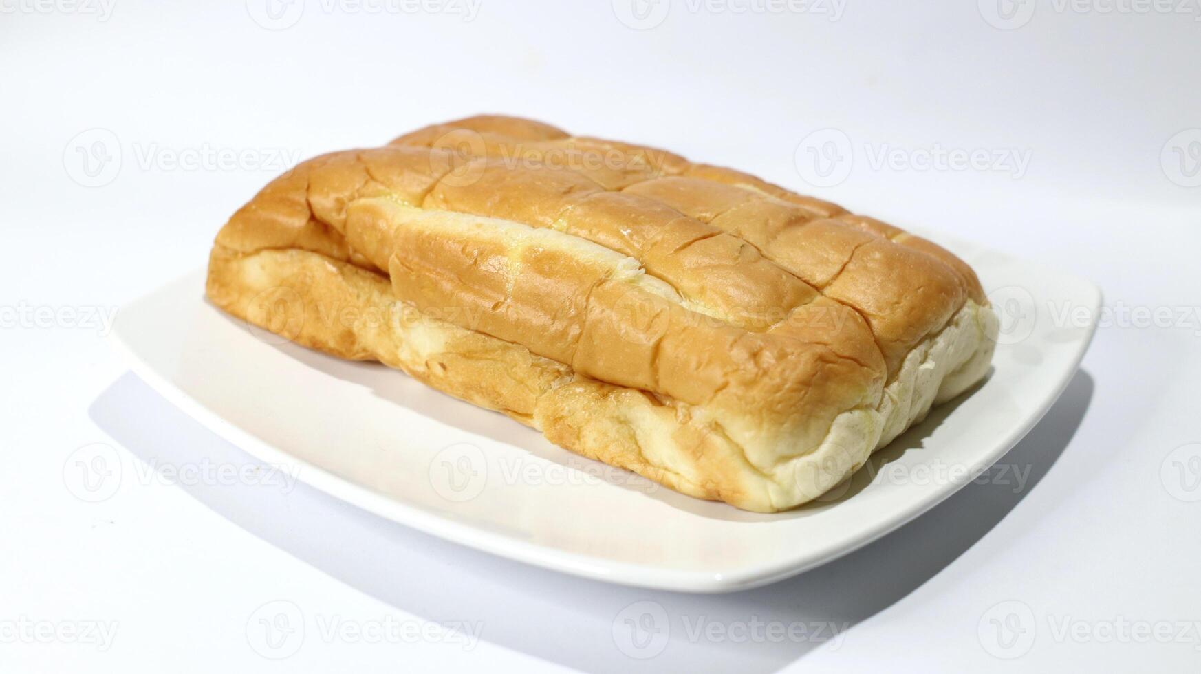 Fresh Torn Bread Delicious Snack photo
