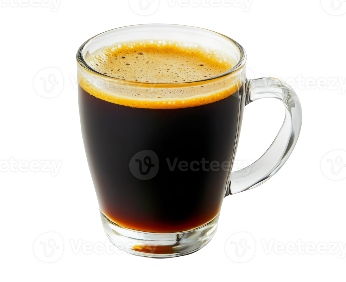 A cup of coffee stands on an isolated background png