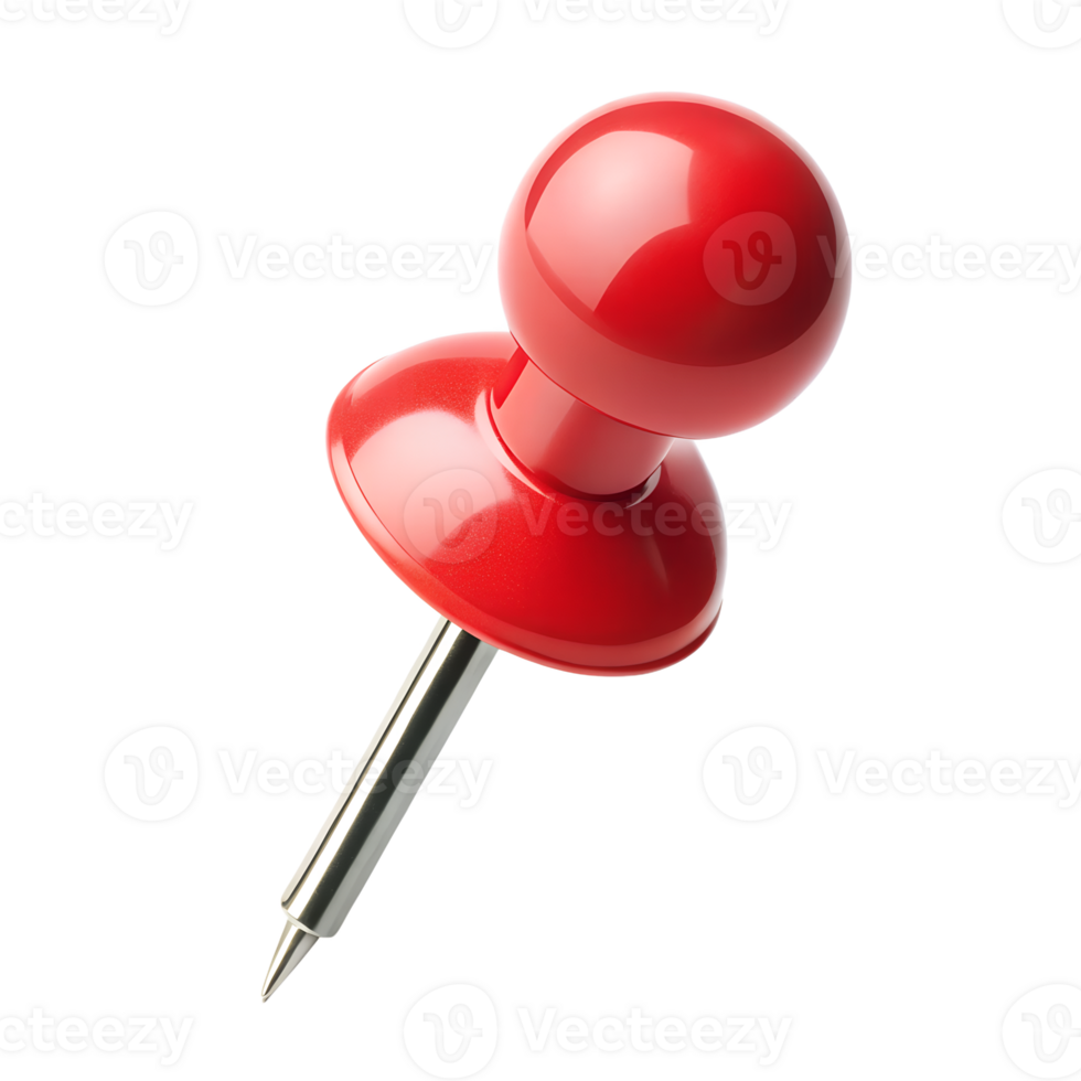 red sharp push pin png
