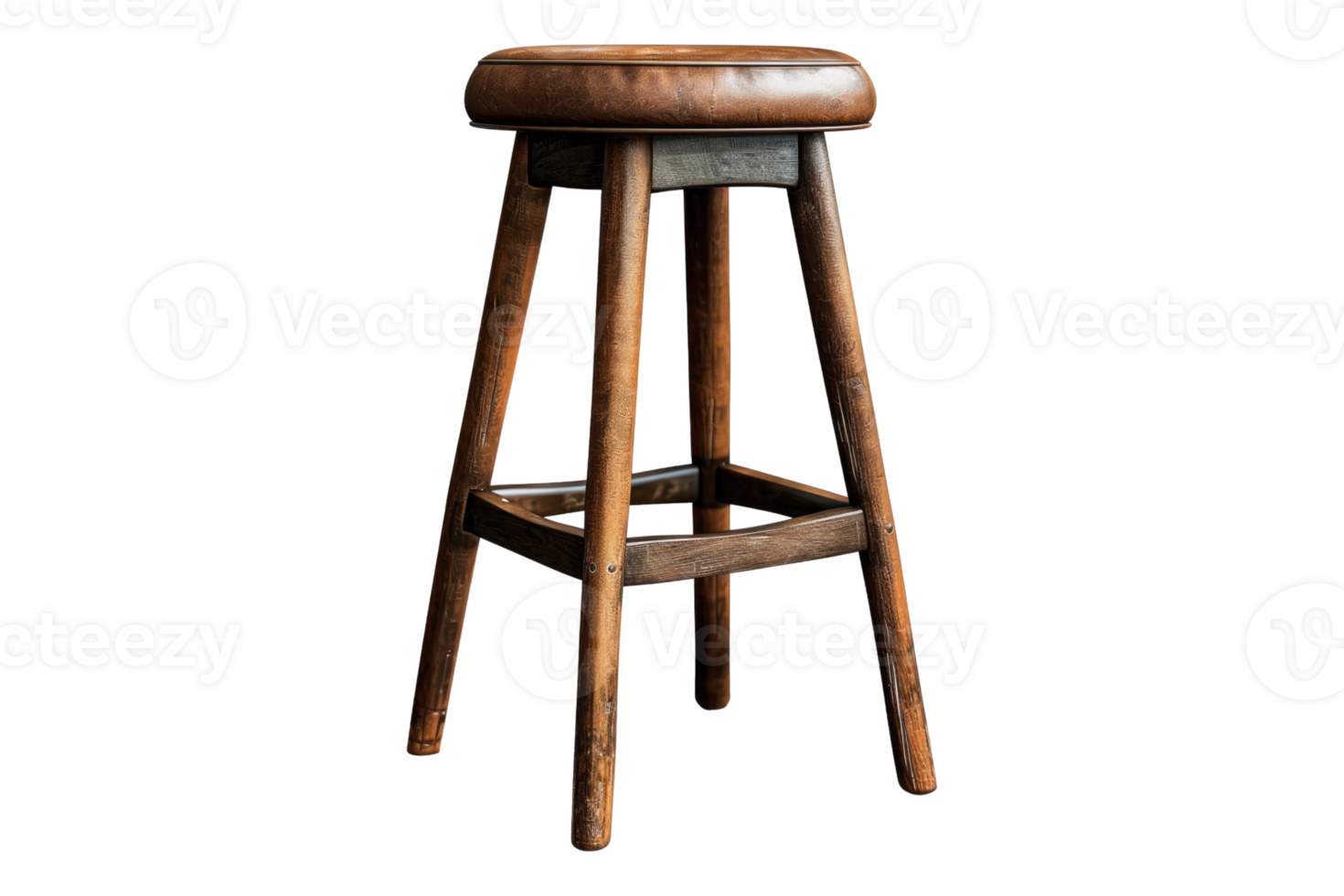 A tall bar stool isolated on transparent background png