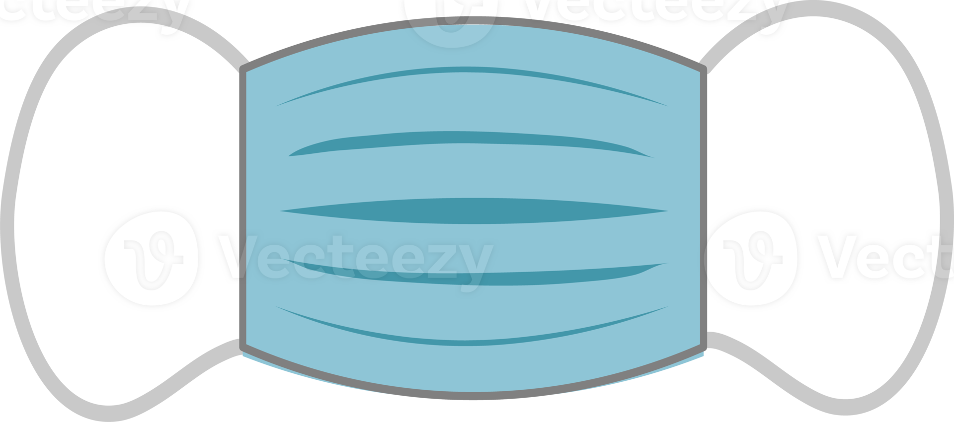 Illustration of a Blue Medical Face Mask png