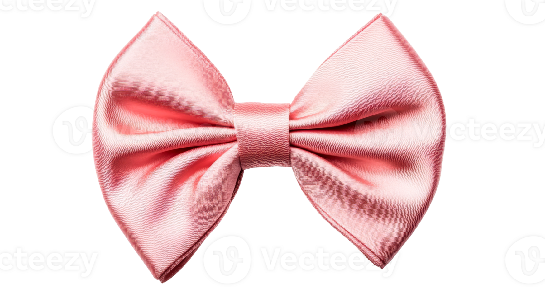 Elegant pink silk bow tie for formal occasions, cut out transparent png