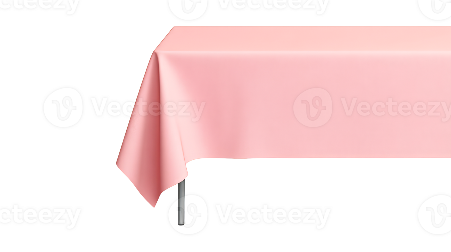 Pink tablecloth, cloth, fabric material, table, surface, elegant, cut out transparent png