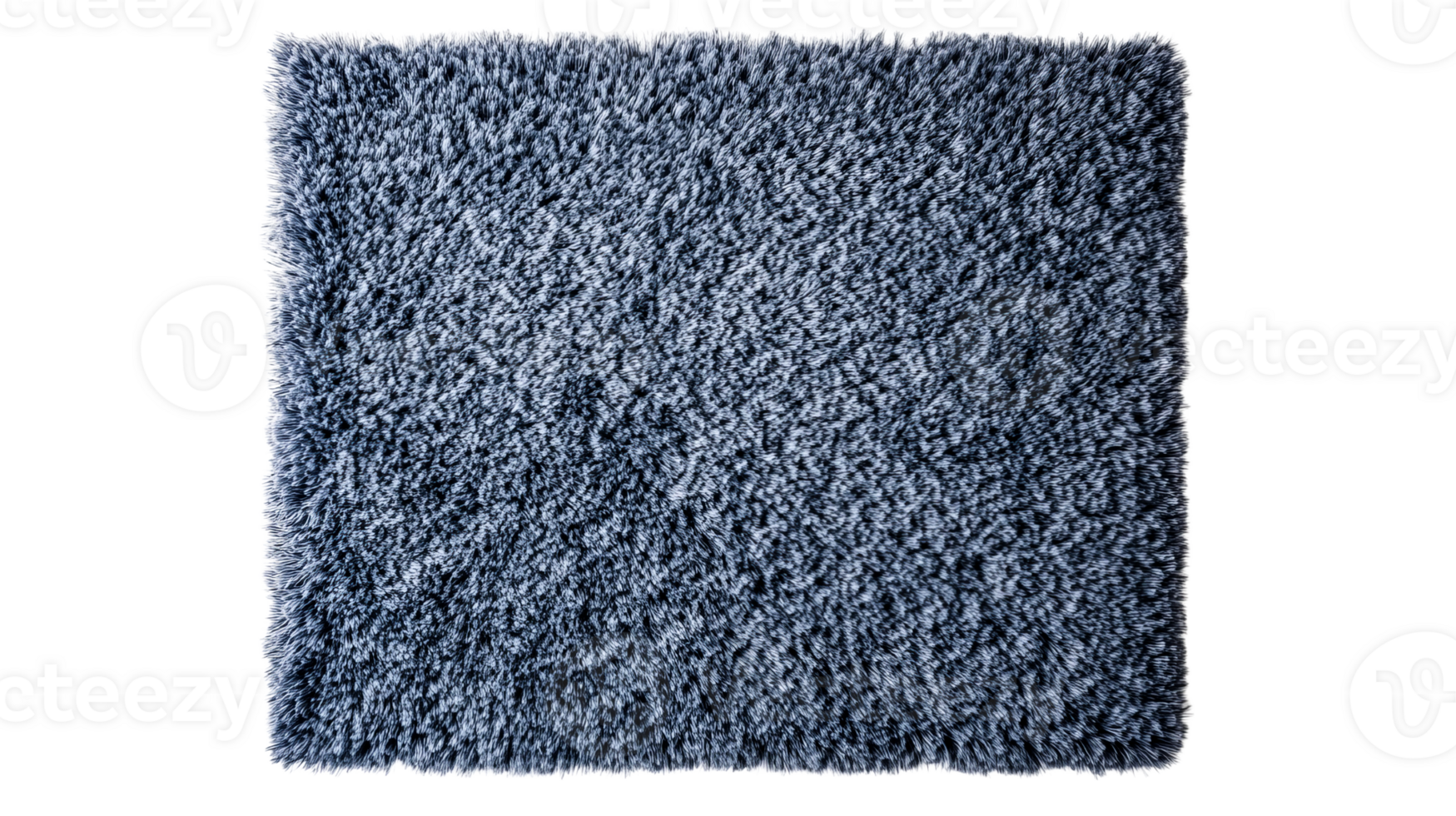 Fluffy rug texture on black background, high-resolution , cut out transparent png