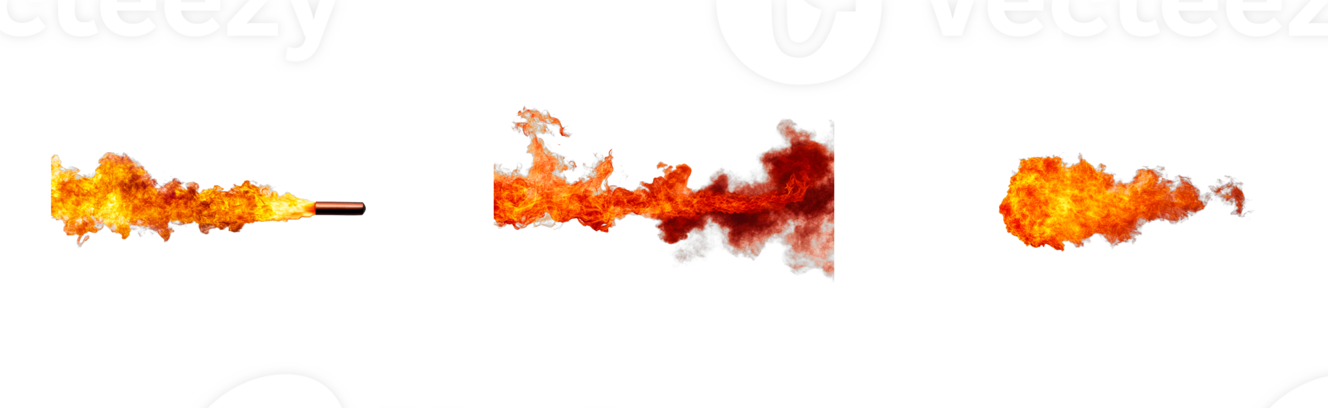 Fireball explosions effects collection, realistic fiery visuals, cut out transparent png