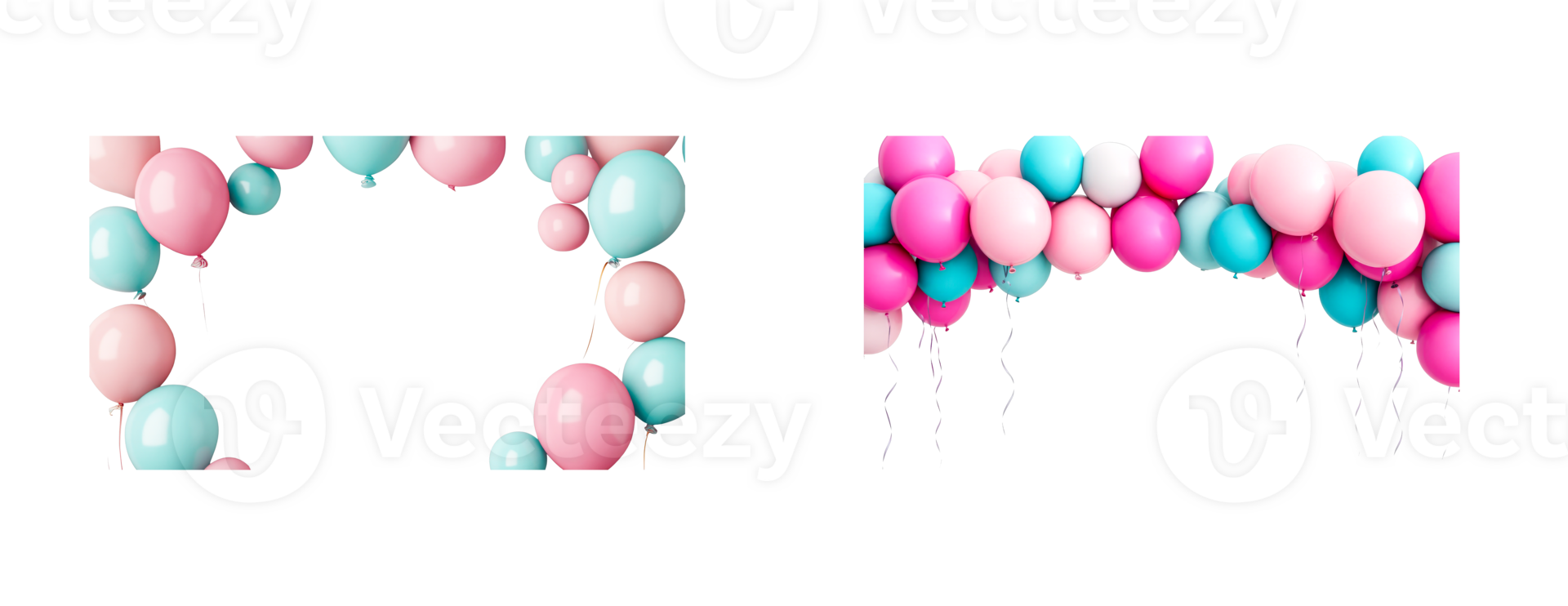 Pink and blue balloons add festivity to events png