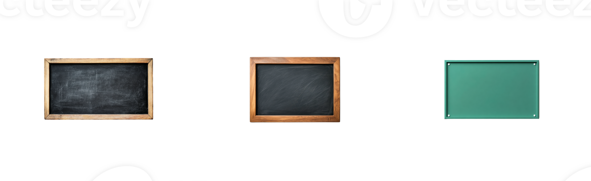 Various chalkboards with different frame styles and colors png