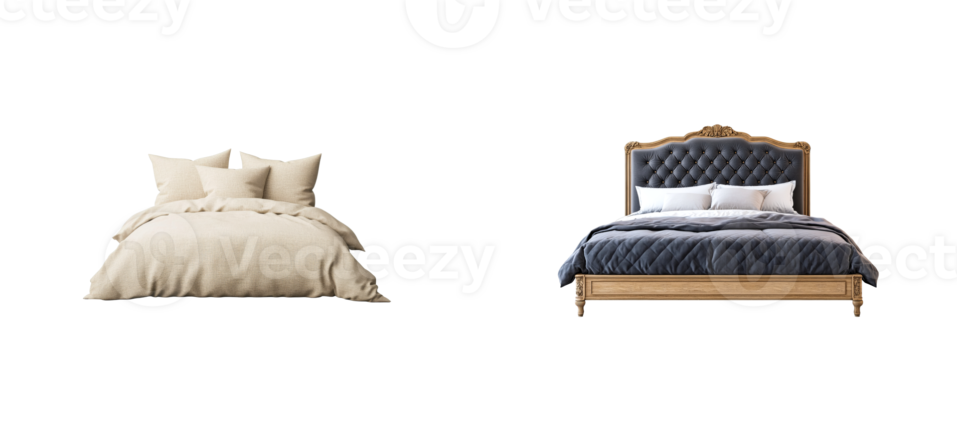 Elegant bedding arrangements for modern bedroom decor inspiration png
