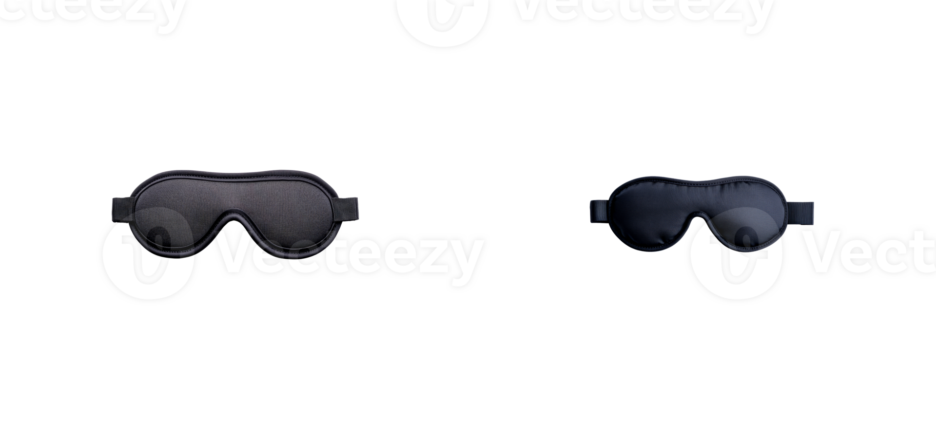 Two eye masks for sleeping with a transparent background png