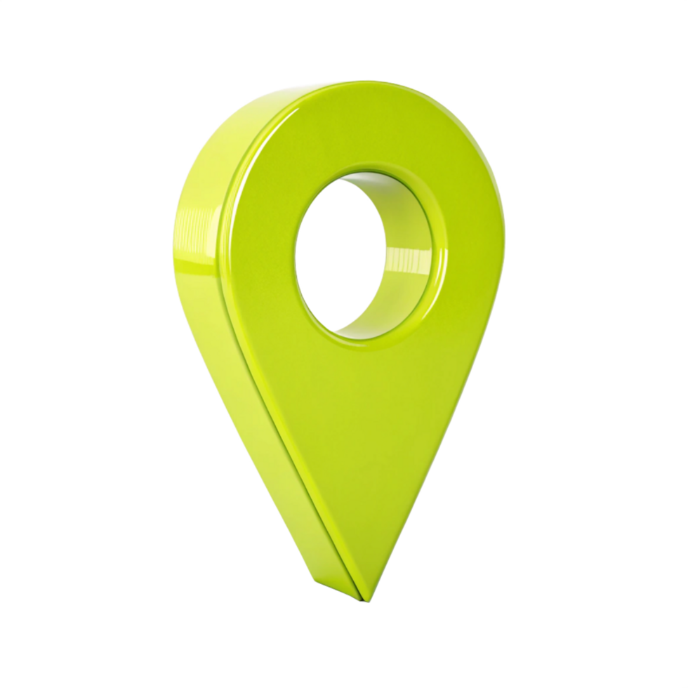 3D Location Pin on, Modern Glossy Design, Mapping Pointer png