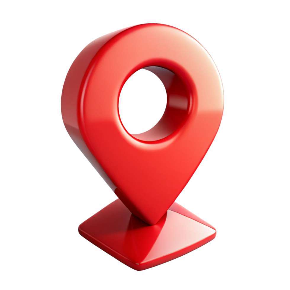 Glossy Location Pin Modern, png