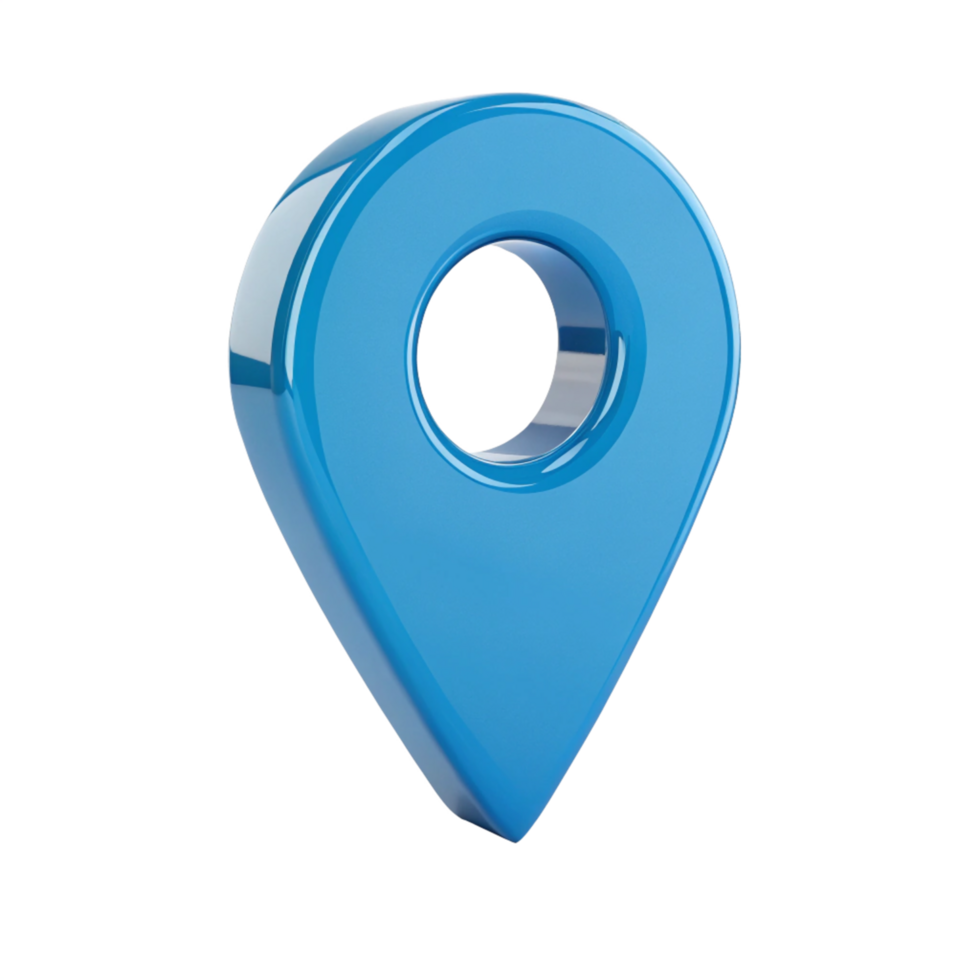 Glossy Location Pin Pointer Navigation, 3D Render png