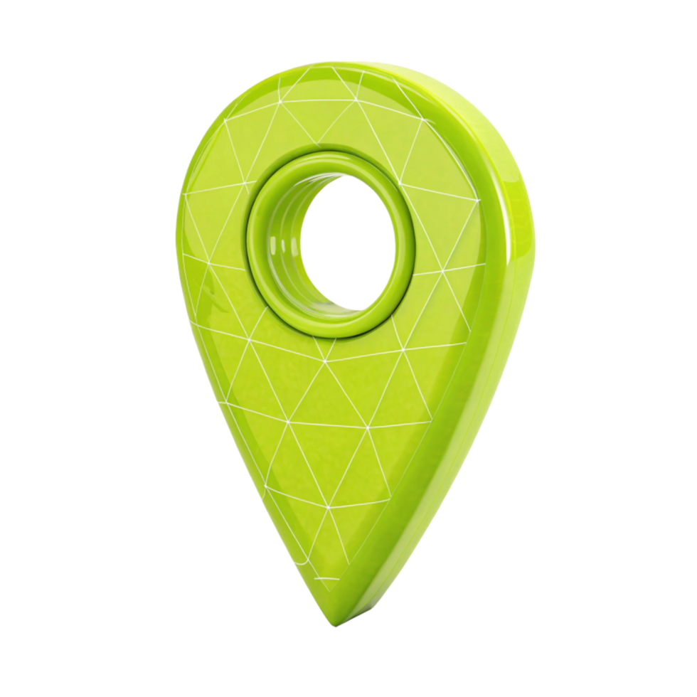 Glossy Pointer with Geometric Pattern on. 3D Rendered png