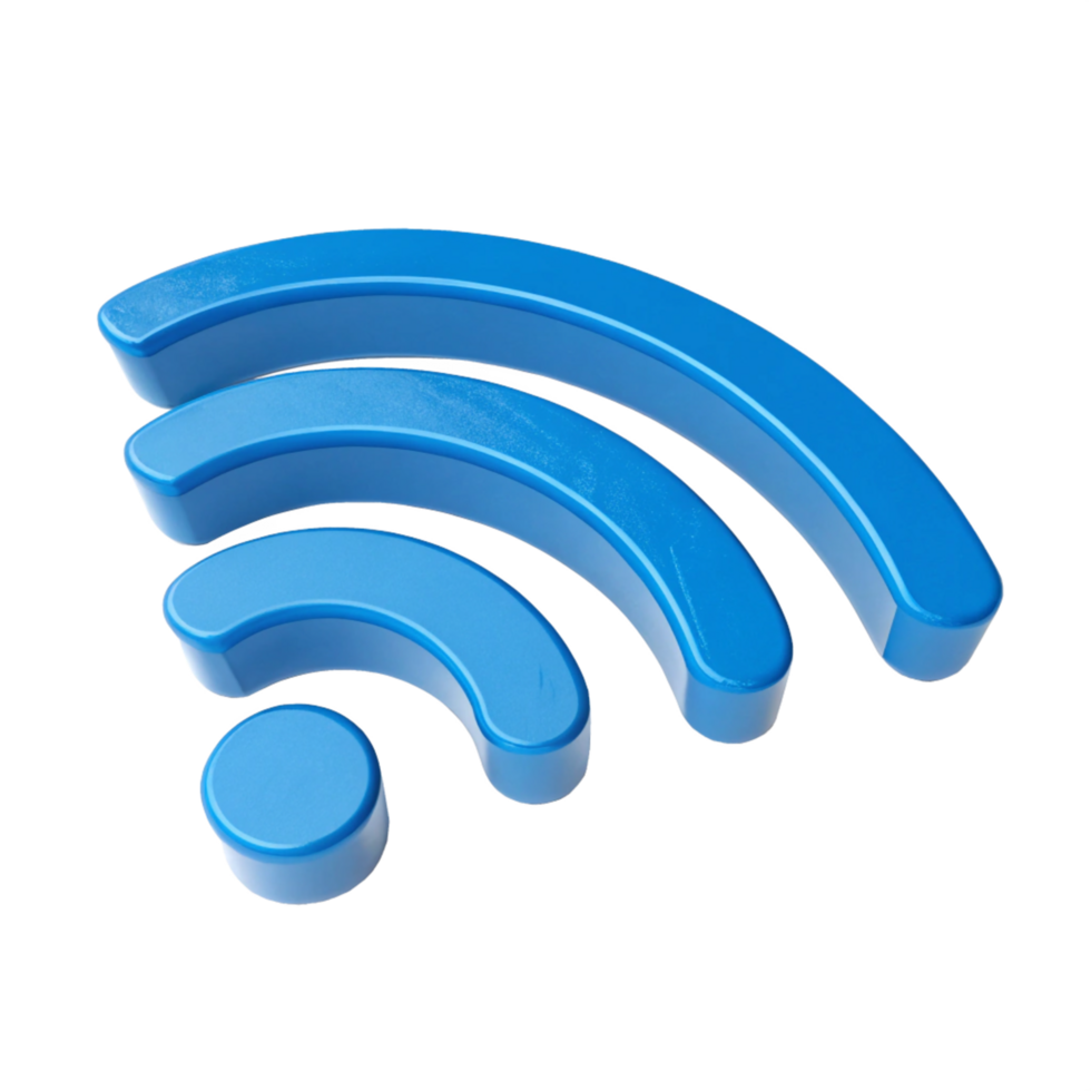 Metallic Wi-Fi Wireless Internet Connection Network Symbol png