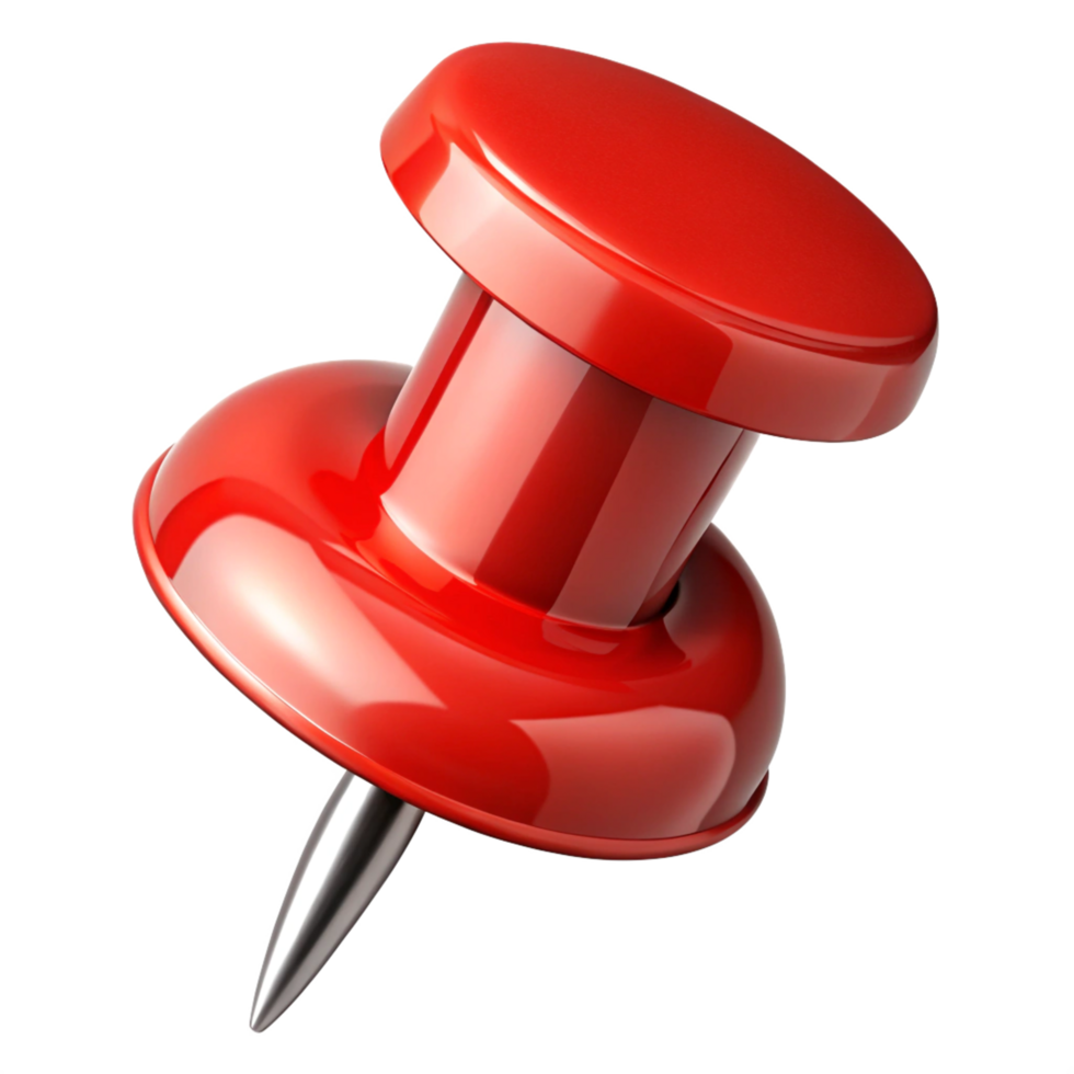 Macro Shot of a Shiny Push Pin with a Metal Tip png