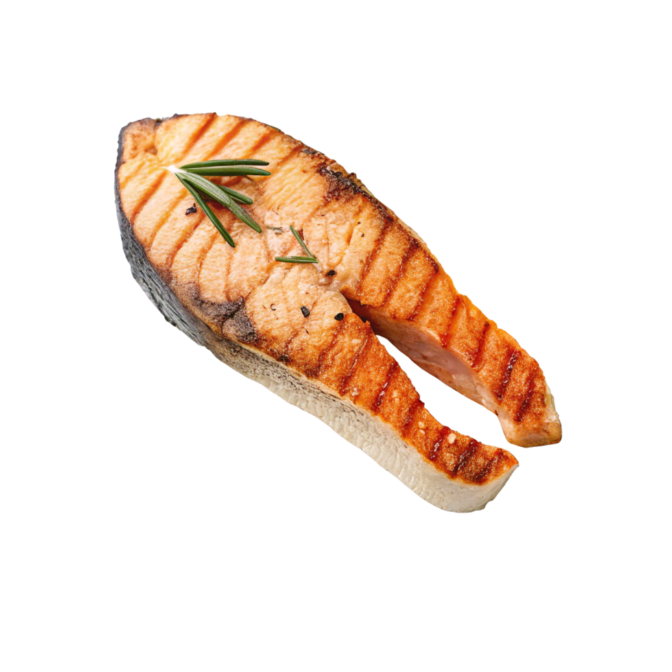 Grilled Salmon Steak Piece png
