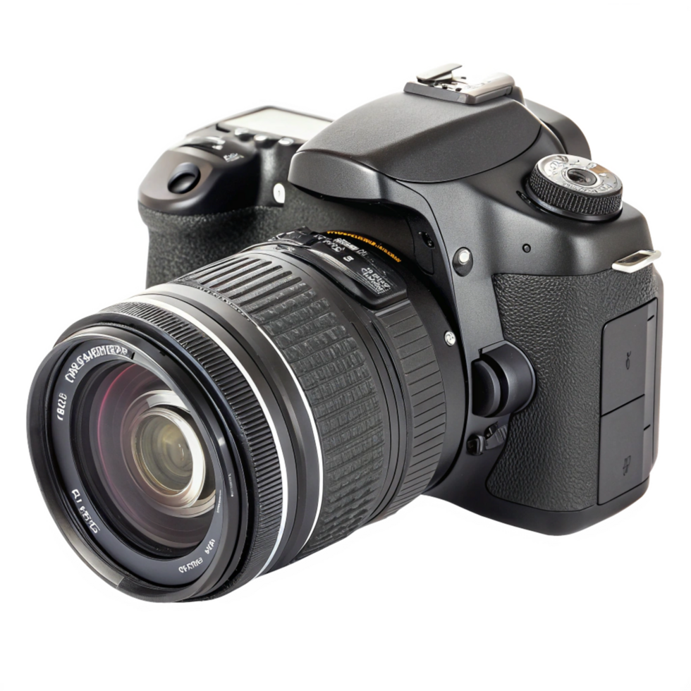 Professional DSLR Camera with Lens Photography png
