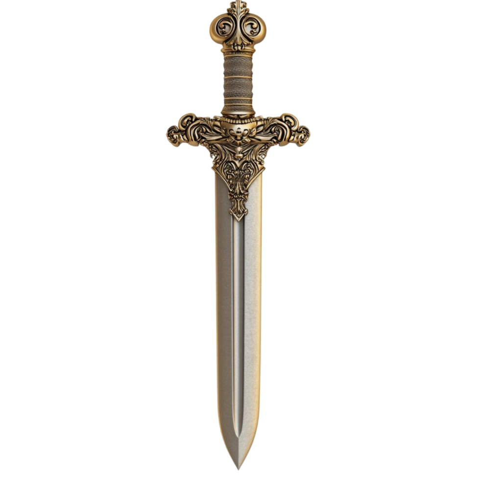 Royal Sword With The Word King Engraved On Blade On A Transparent Background png