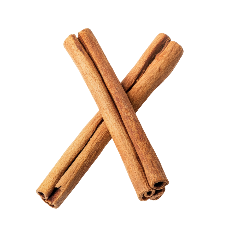 Fresh organic cinnamon sticks isolated on a clean transparent background perfect for culinary uses, Fresh organic delicious cinnamon stick isolated on transparent background. Cinnamon stick png