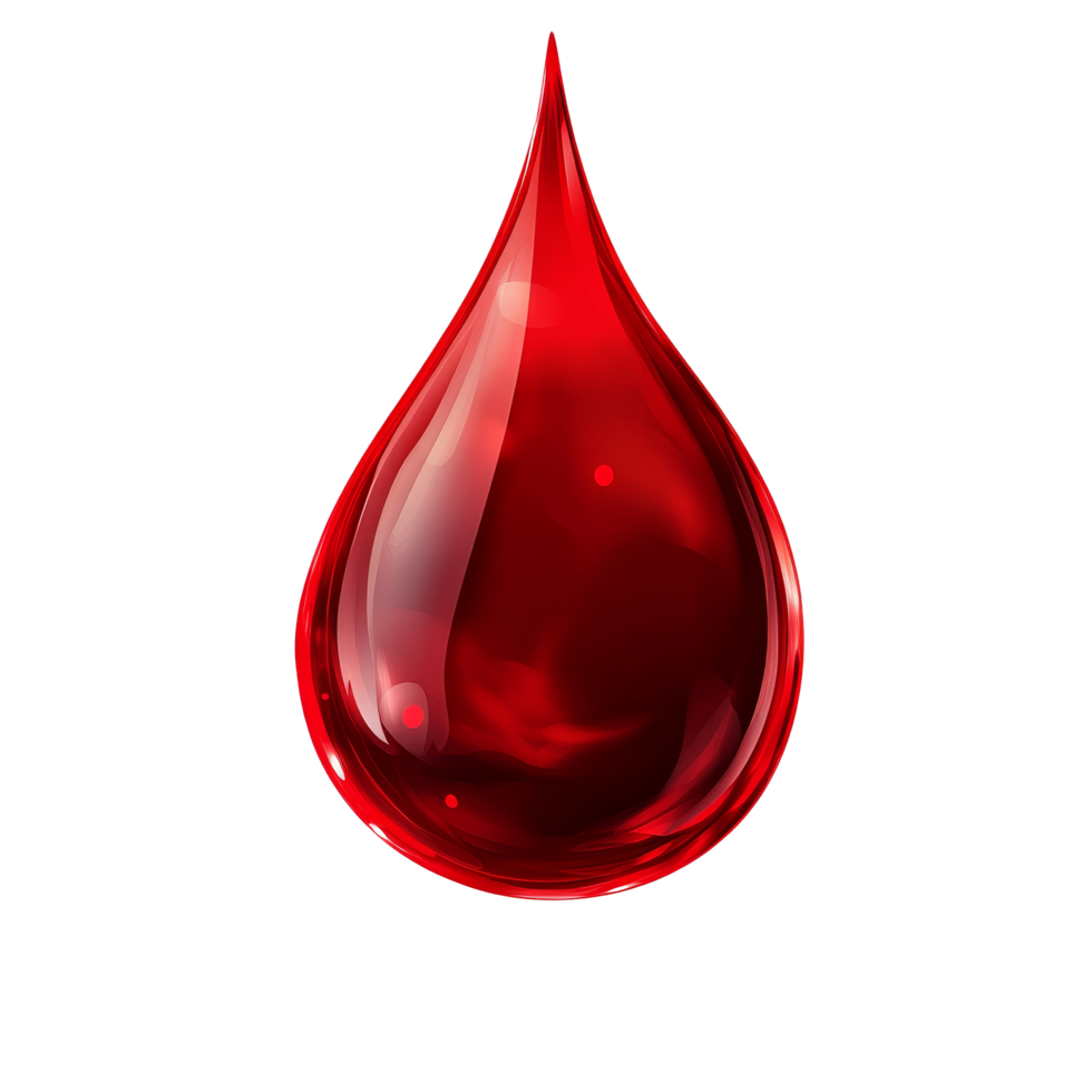 A stunning red blood drop splash isolated on transparent background creating a striking visual effect for medical themes, red blood drop splash isolated on transparent background png