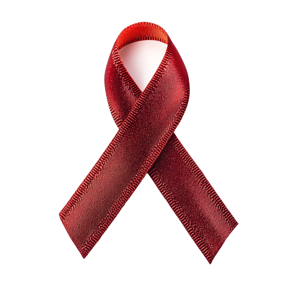 A vibrant red ribbon elegantly displayed against a clean transparent background for artistic or decorative purposes, typical red ribbon isolated on transparent background png